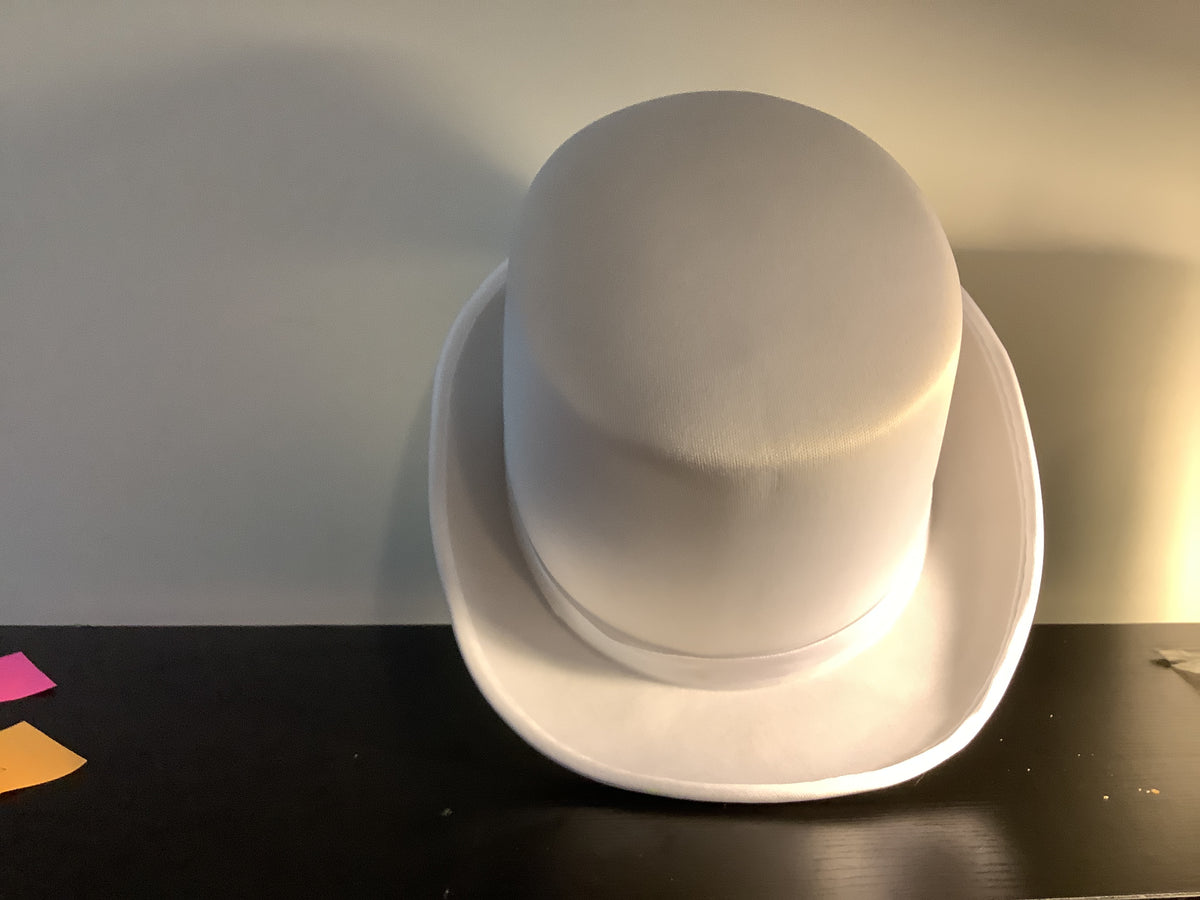 White Satin Top Hat