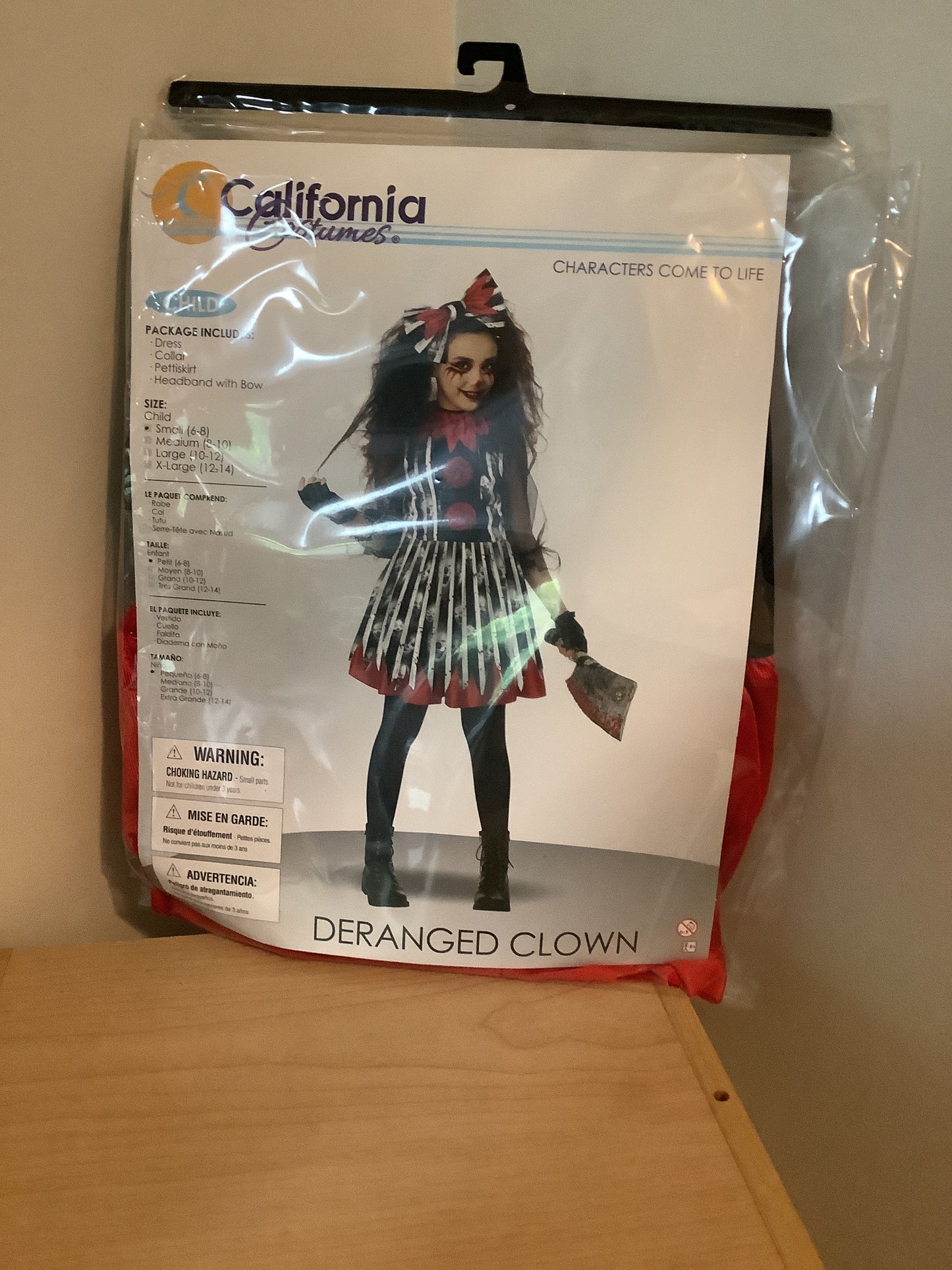 Deranged Clown- Child Small (4-6)