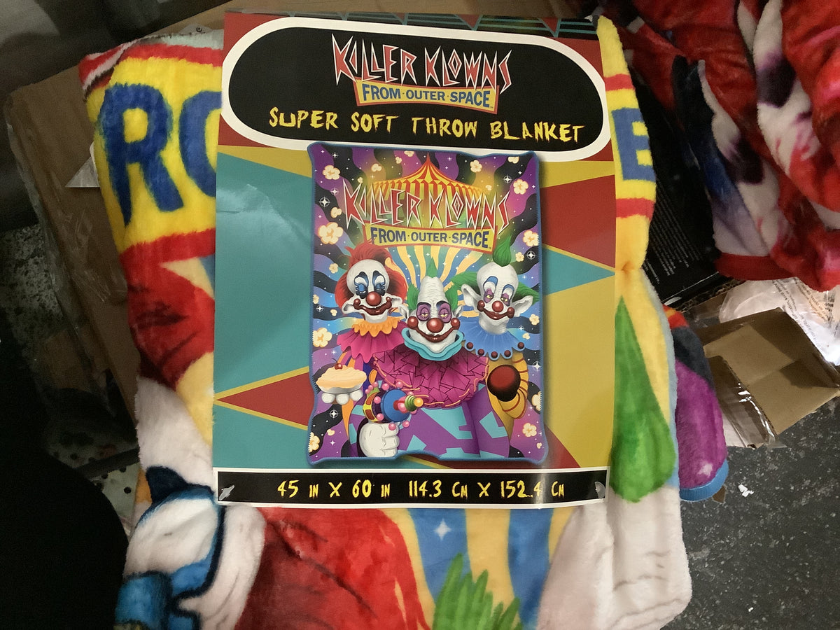 Killer Klowns from Outer Space Characters Blanket