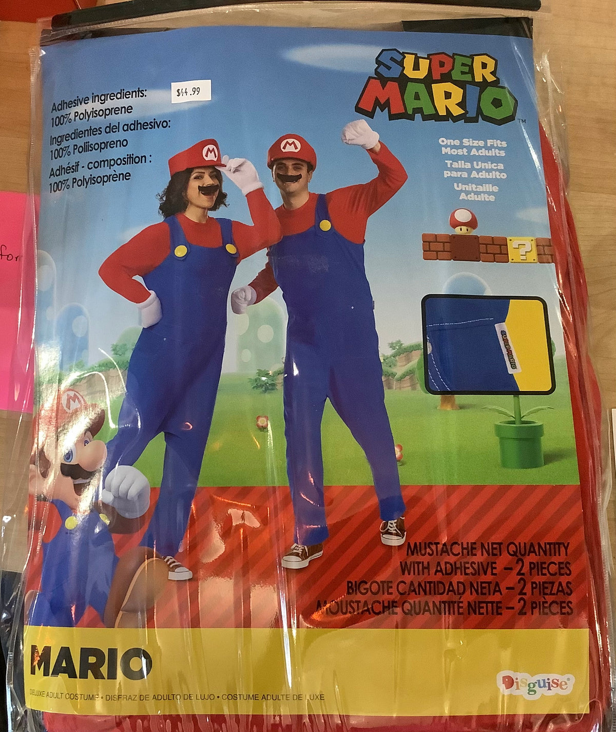 Mario Deluxe Adult Costume - One Size