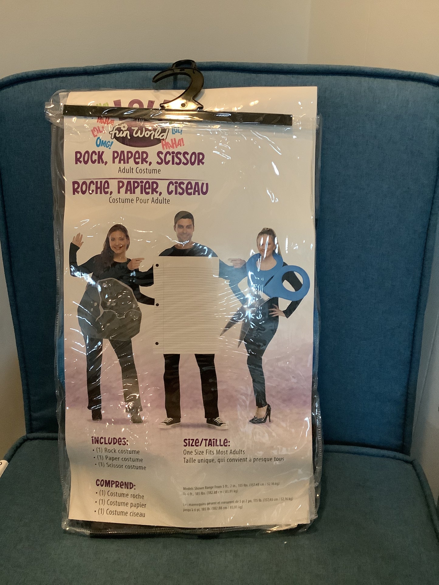 *Rock, Paper, Scissors Adult Costume