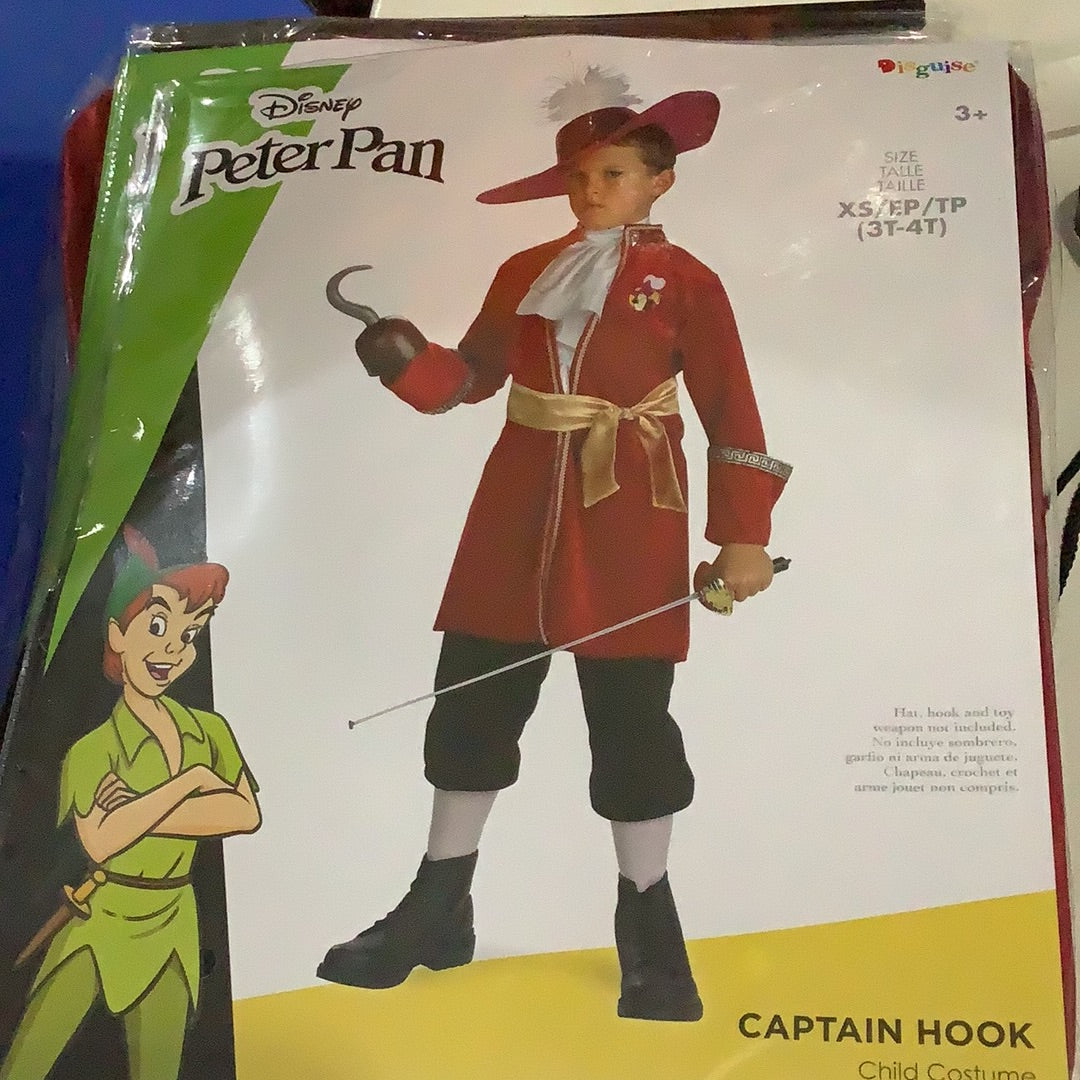 *Disney’s Peter Pan - Captain Hook - Disguise - Toddler (3T-4T)
