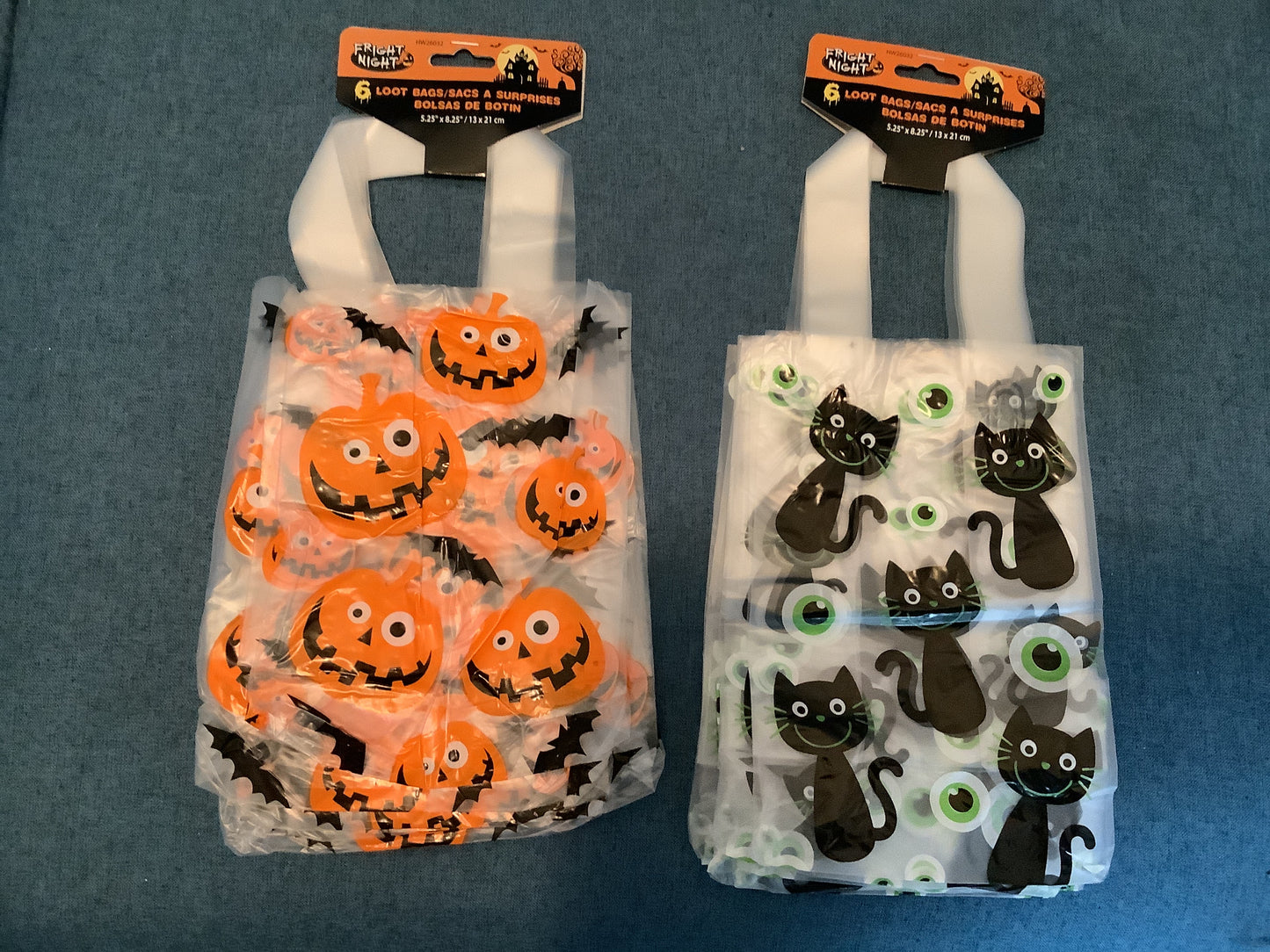 *Fright Night - Assorted 6pk Loot Bags