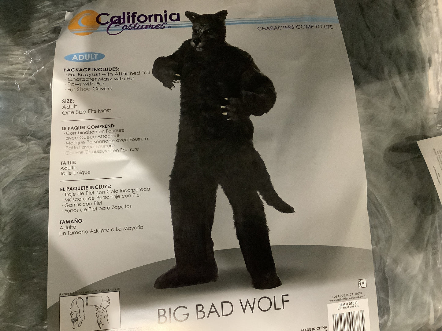 Big Bad Wolf Costume - Adult One Size