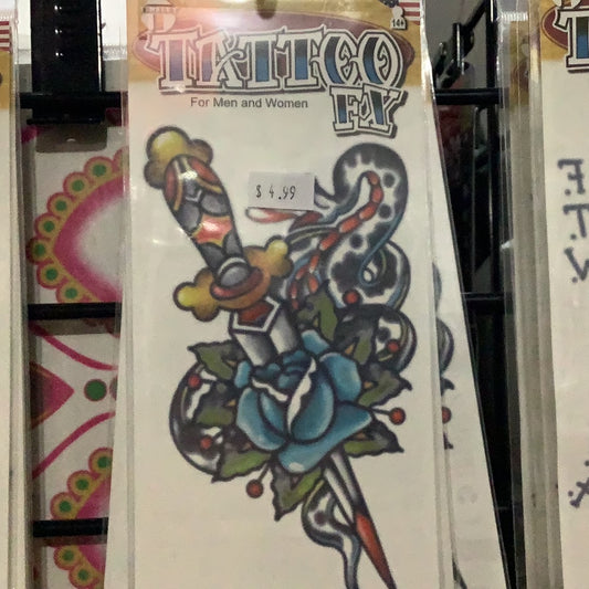 Tattoo FX - Snake & Dagger
