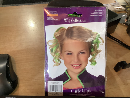 Curly Clips - Green