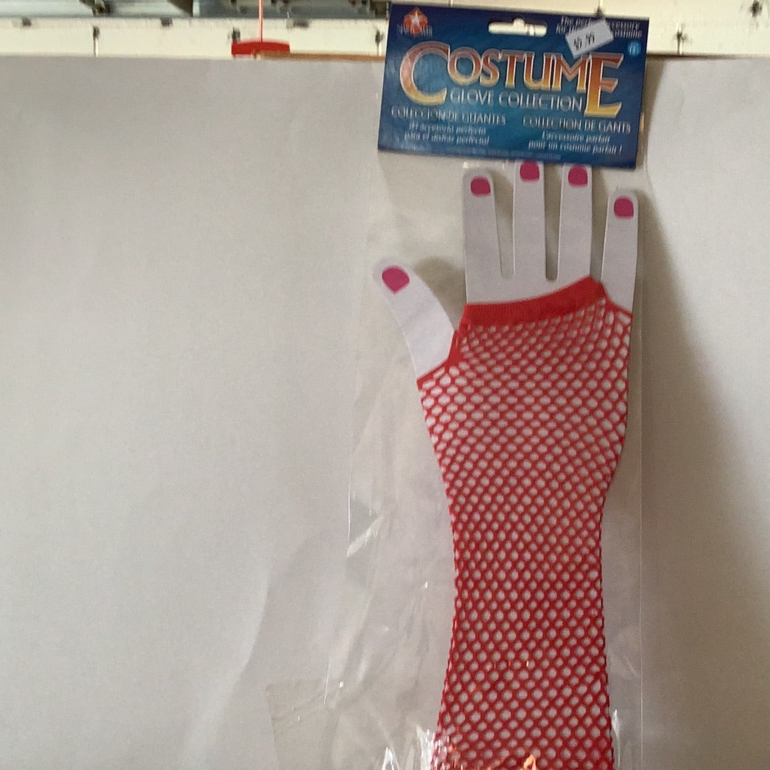 Fishnet Gloves Long Assorted Colors