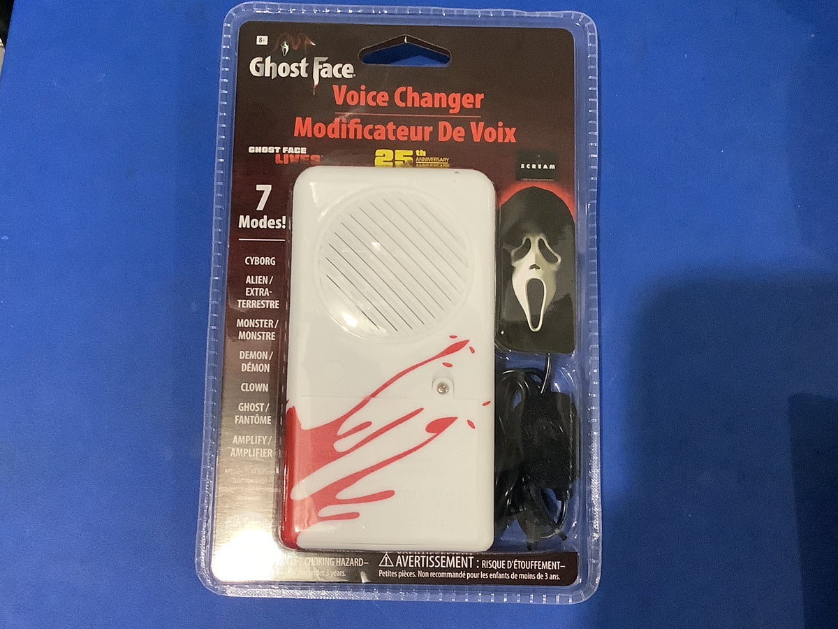 25th Anniversary Ghost Face Deluxe Voice Changer (7 modes)