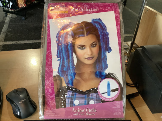 Anime Curls with Hair Mascara - Blue