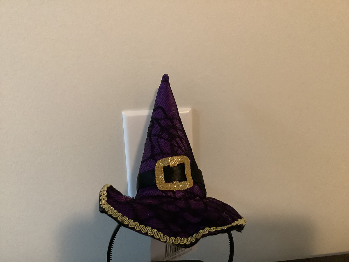 Mini Purple Witch Headband
