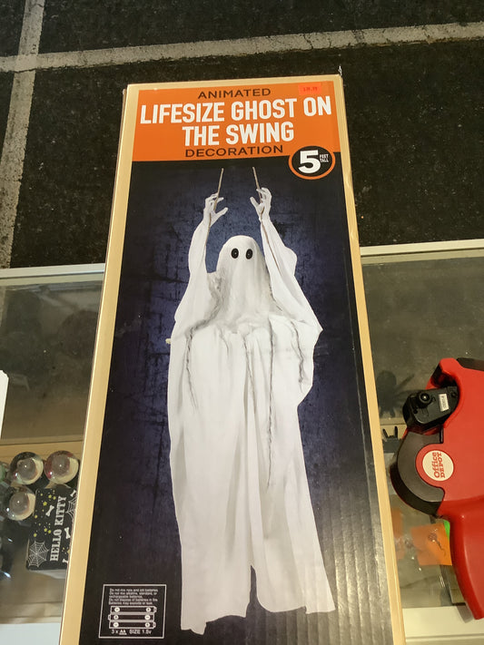 Life size Ghost on the Swing