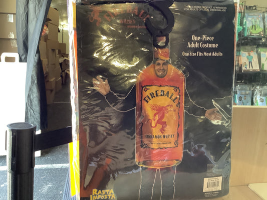*Fireball Bottle Costume - Adult One Size