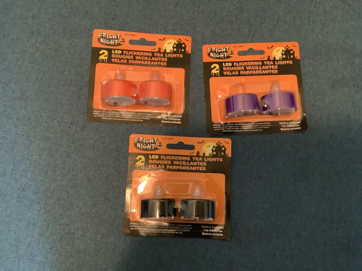 *Fright Night - Assorted LED Flickering Tea Lights