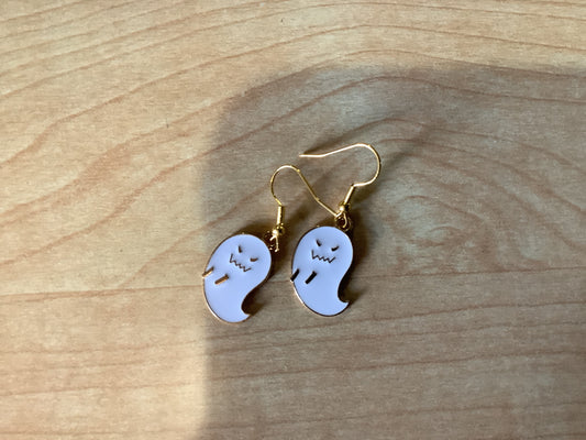 Enamel Ghost Earrings