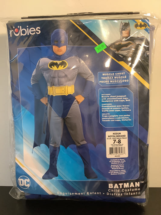 Batman (Grey & Blue) - Child Medium (8-10)