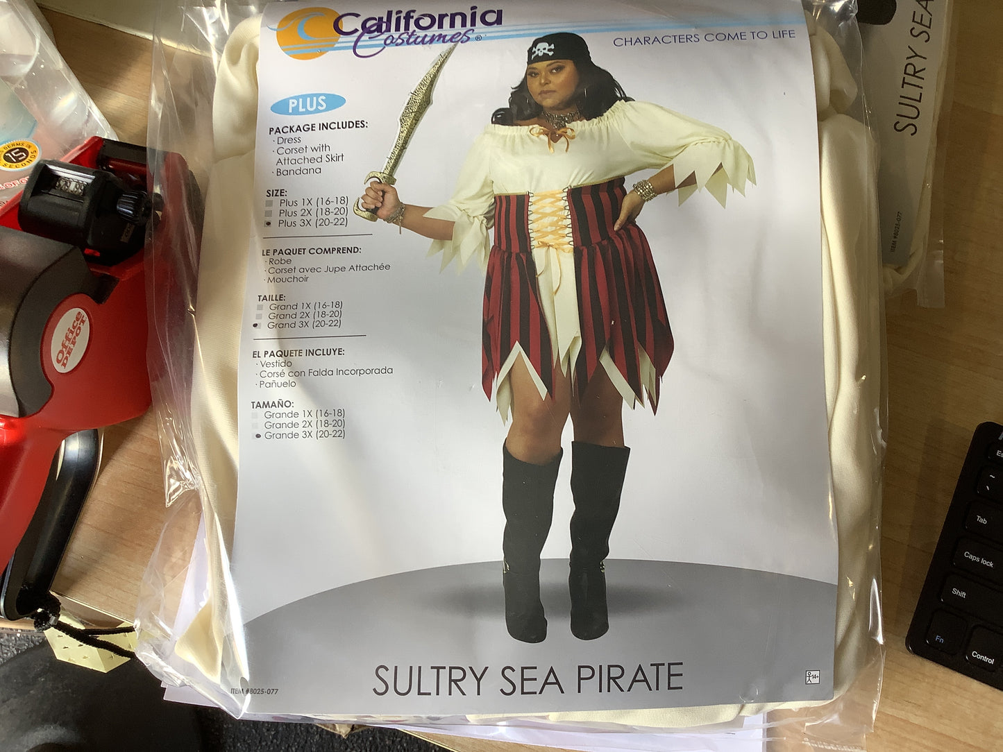 *Sultry Sea Pirate - Adult Plus 3X