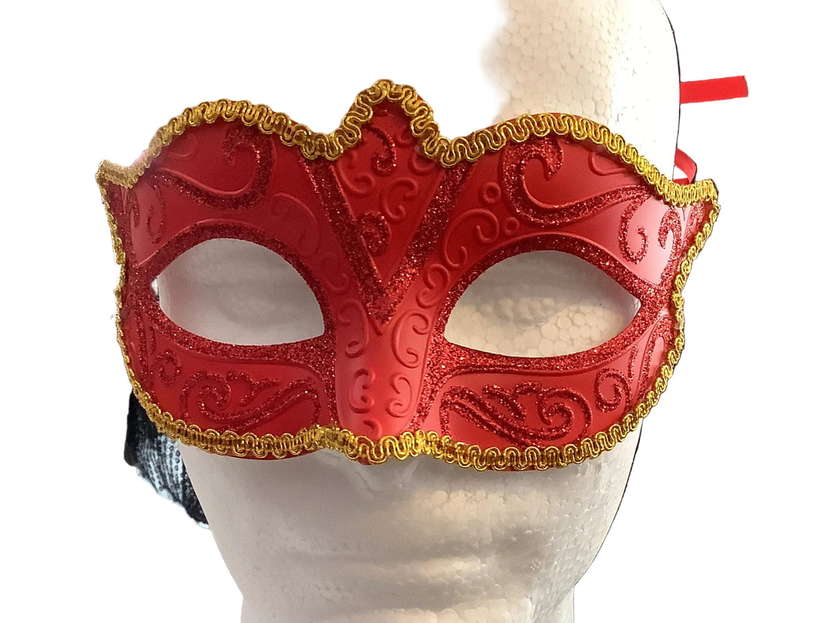 Red ornate Masquerade mask
