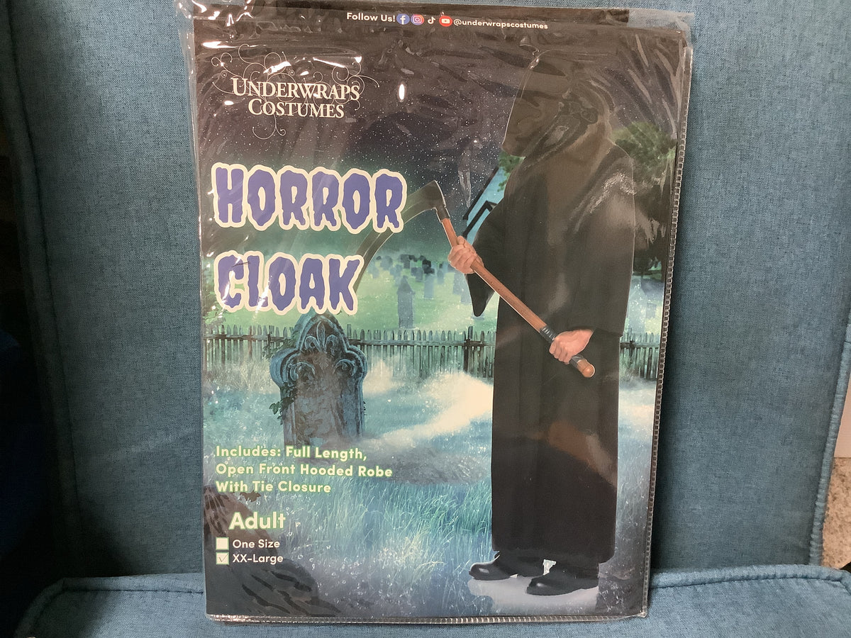 Horror Cloak - Black - Adult XXL