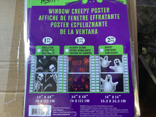 Window Creepy Corner Poster - Assorted