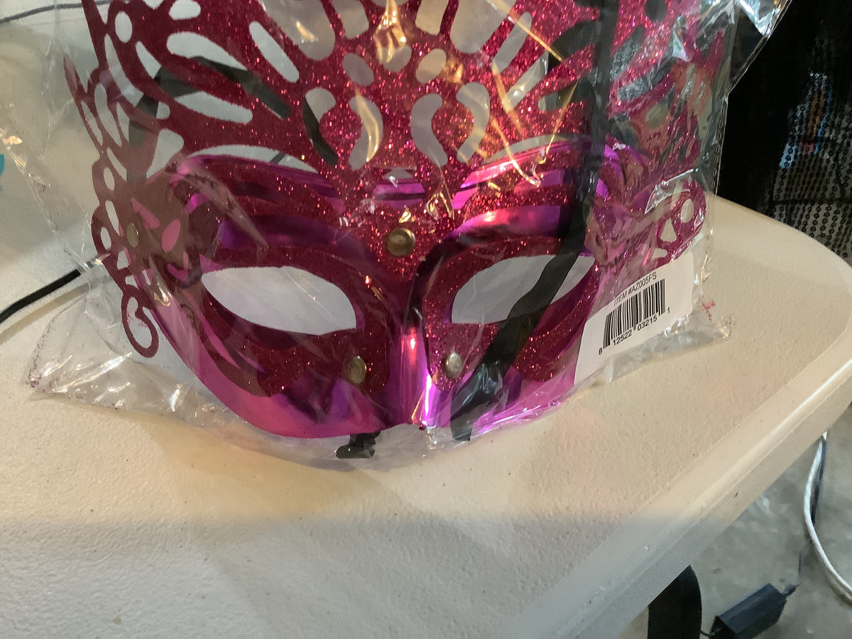 Pink Masquerade Face Mask