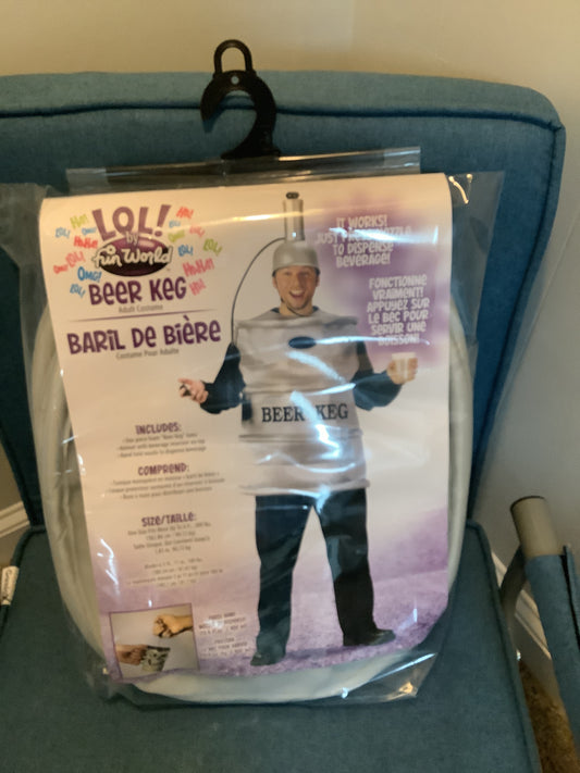 *Beer Keg Adult Costume