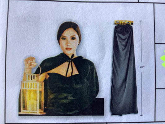 Black Witch Cape - Adult
