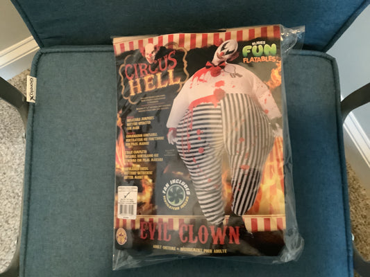 Inflatable Evil Clown Adult