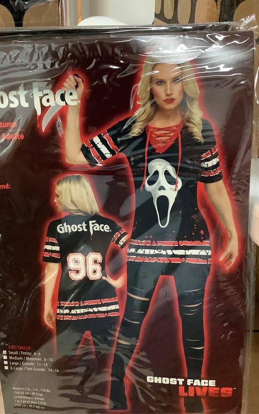 *Ghost Face Dress - Adult Small (4-6)