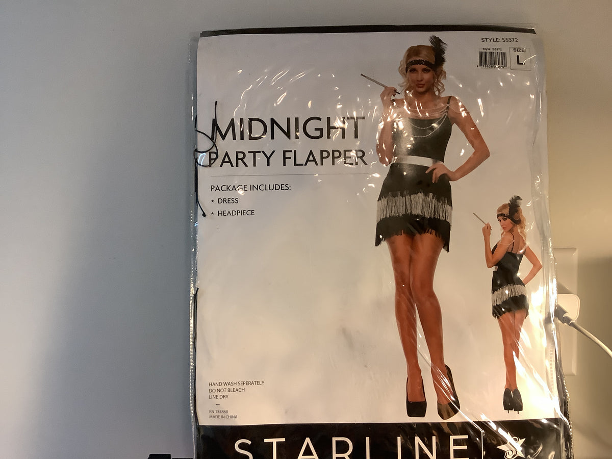 Midnight Party Flapper - Adult - LG