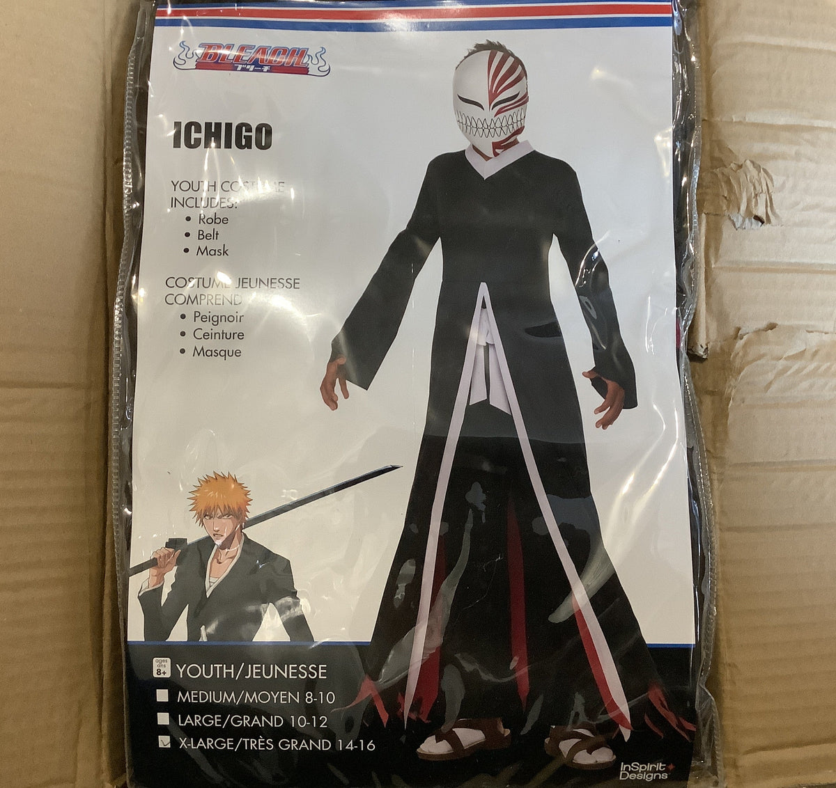 Ichigo Robe w/mask - Child XL (14-16)
