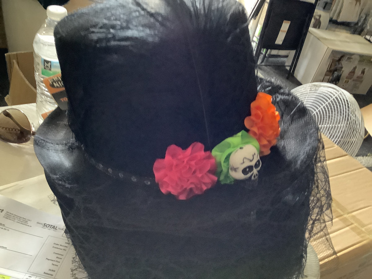 Lace Felt Top Hat