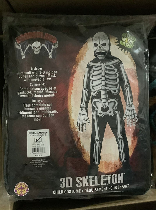 Glow In the Dark Skeleton - Child Medium (8-10)