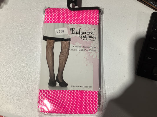 Enchanted Costumes Fishnets - Neon Pink XL