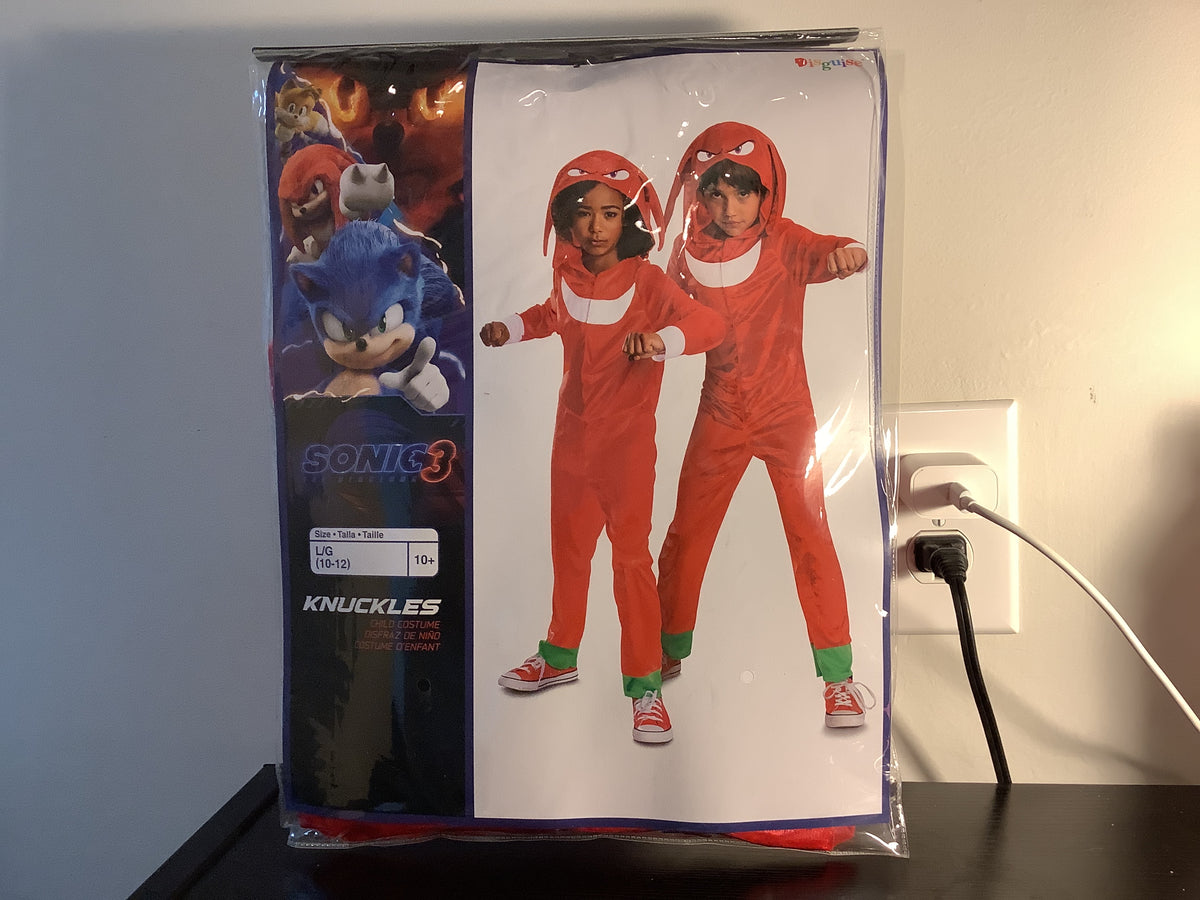 Sonic 3 The Hedgehog Knuckles Child - Large(10-12)