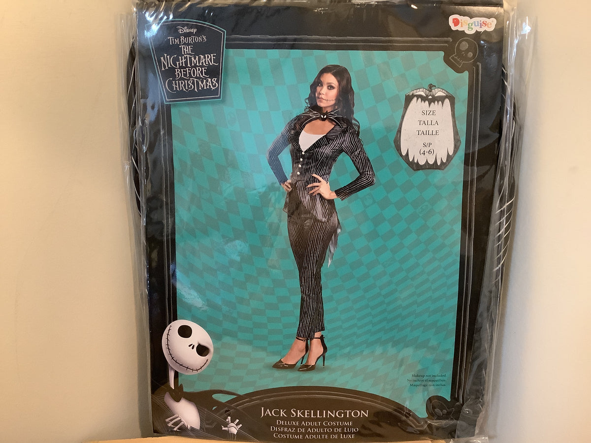 Nightmare Before Christmas - Jack Skellington Female Deluxe - Adult Small (4-6)