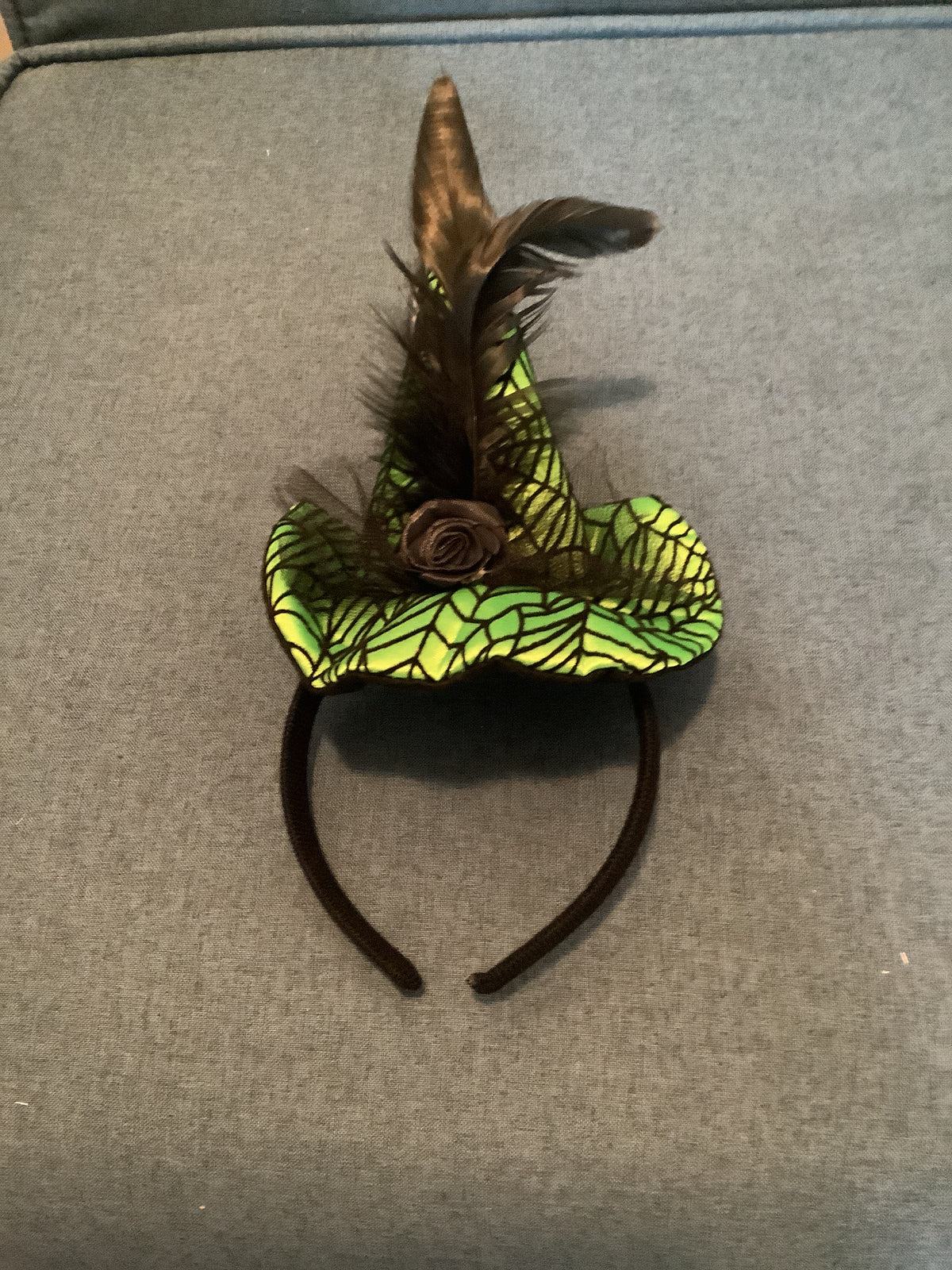 Mini Green Web Witch Hat