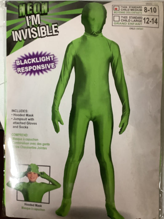 I’m Invisible Neon Green - Child Medium