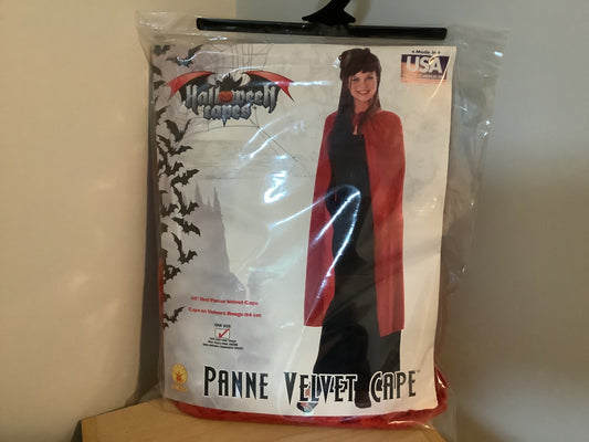 Panne Velvet Cape Red