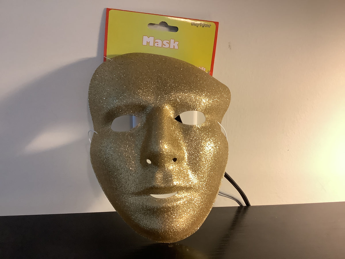 Mask - Gold Glitter