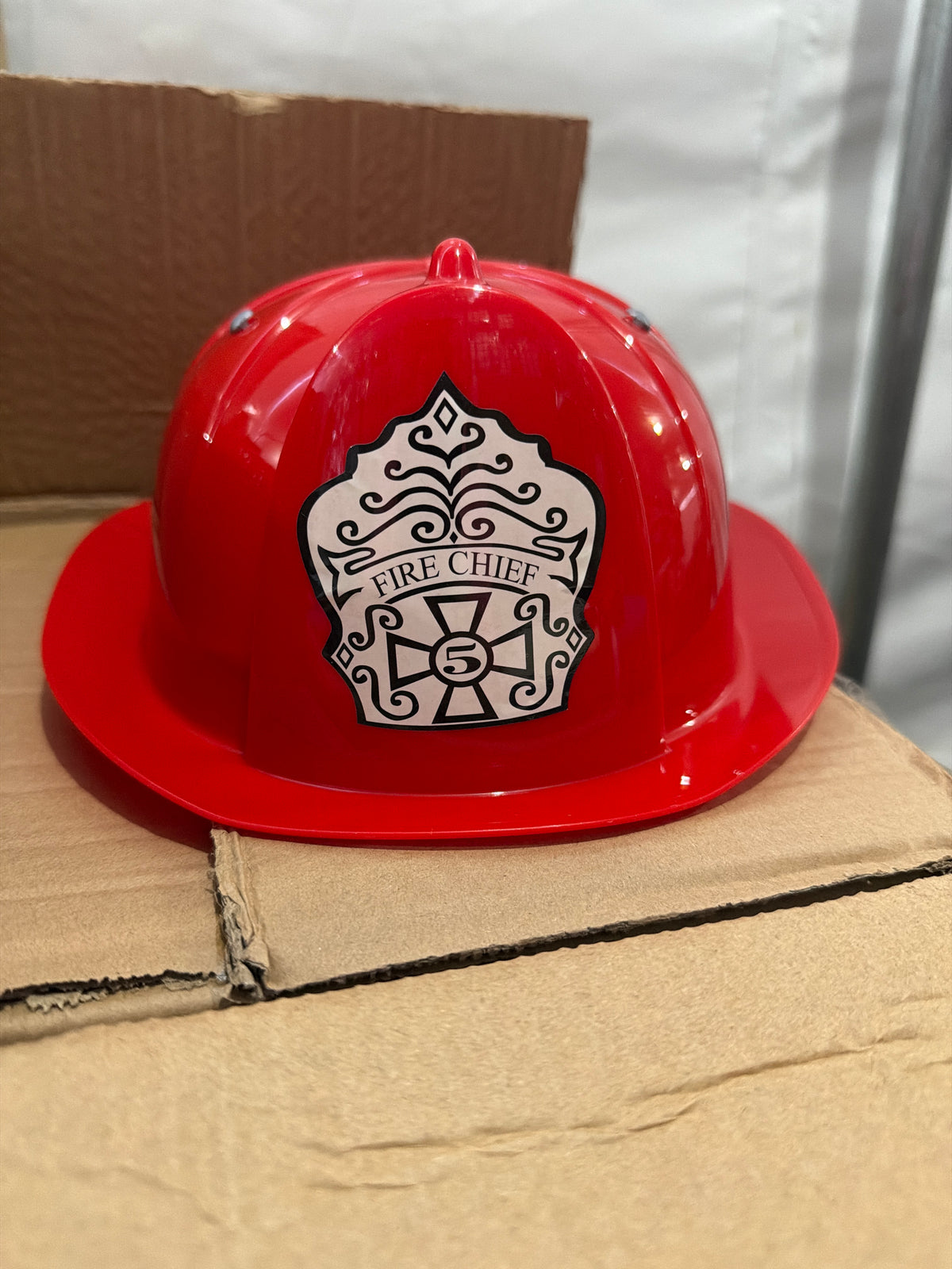 Red Fireman Hat - Child One Size