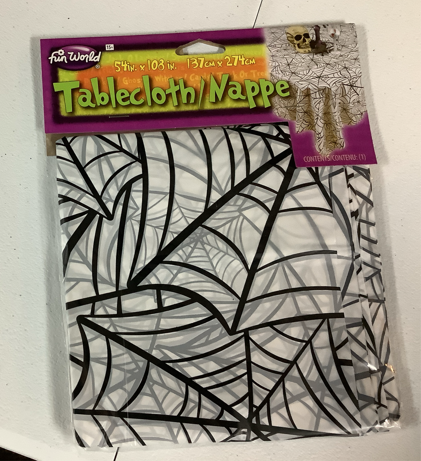 *Plastic Table Cloth - Assorted Colors