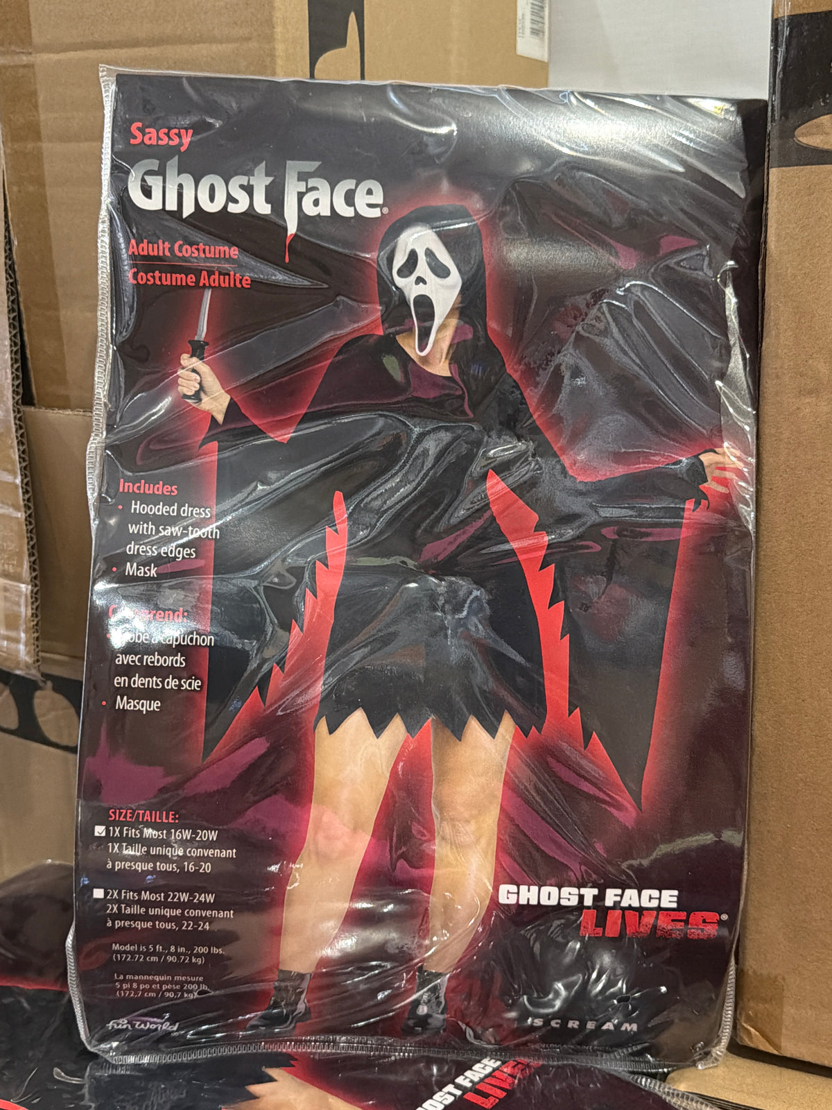 Ghost Face Sassy - Plus Size (2X)