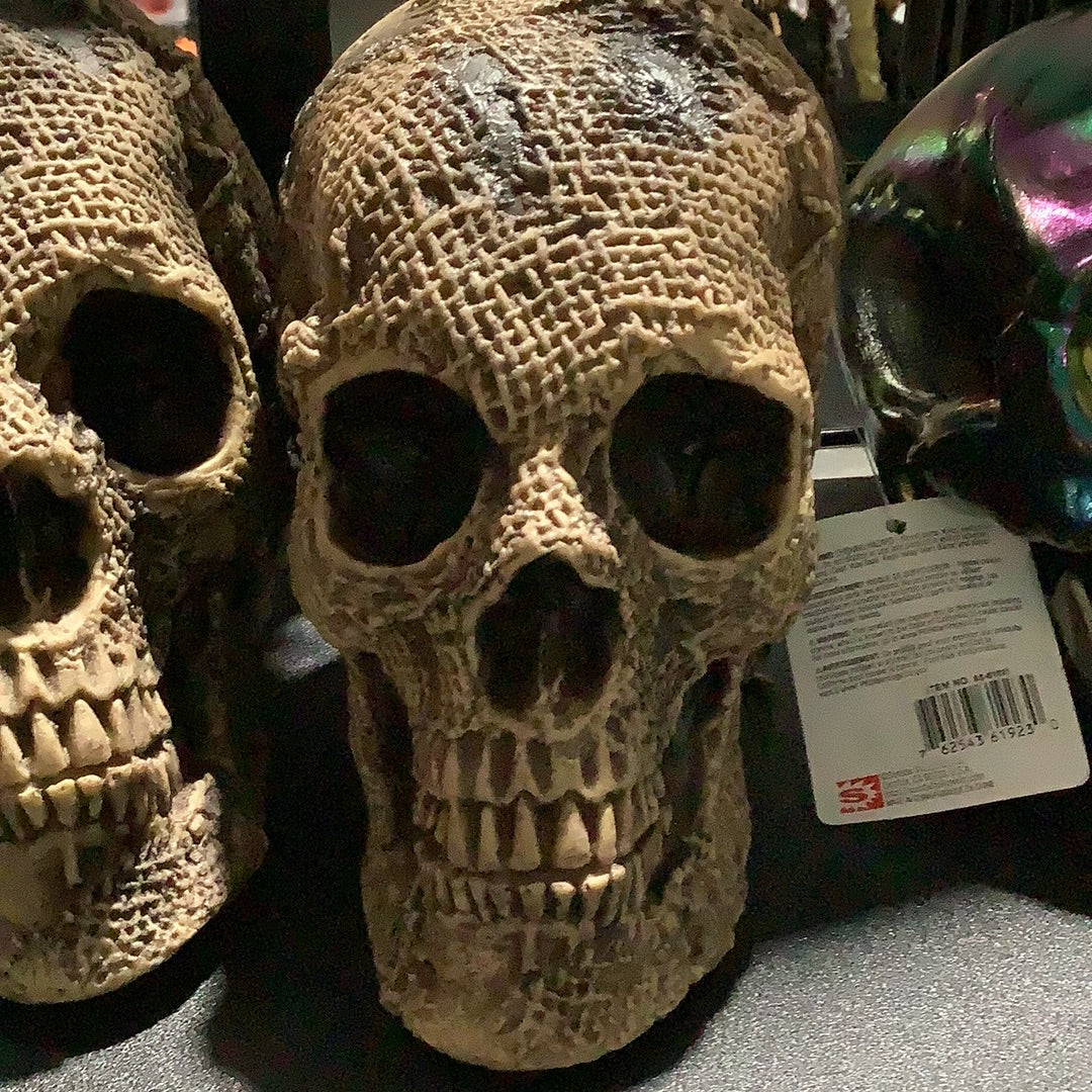 Burlap Skull Decor - The Gothic Collection