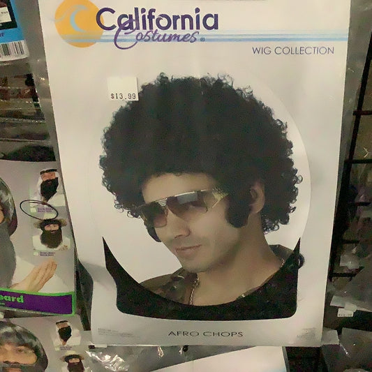Afro Chops Wig - Black