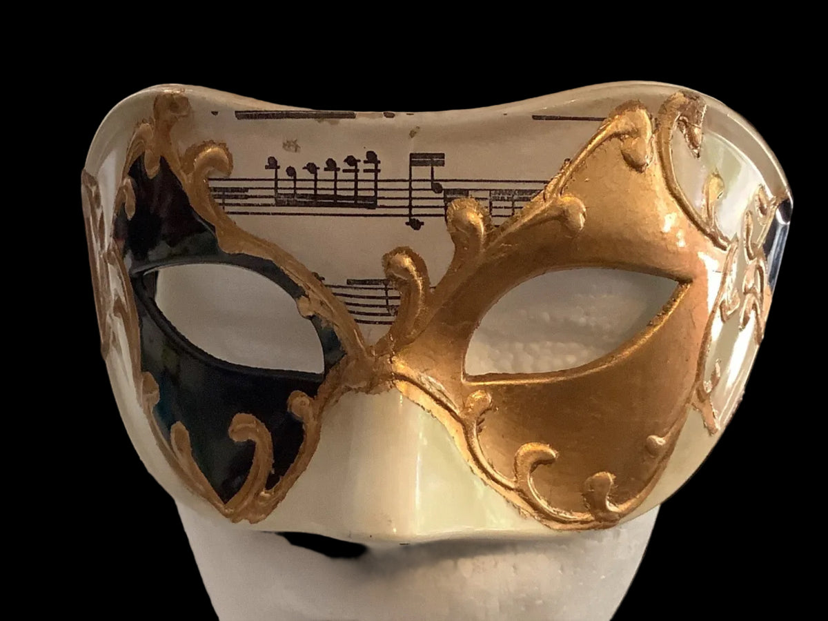 Gold and Black Masquerade Face Mask