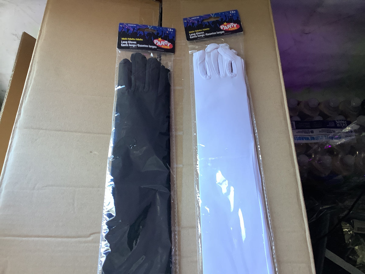 Long Gloves - Black and White - Assorted
