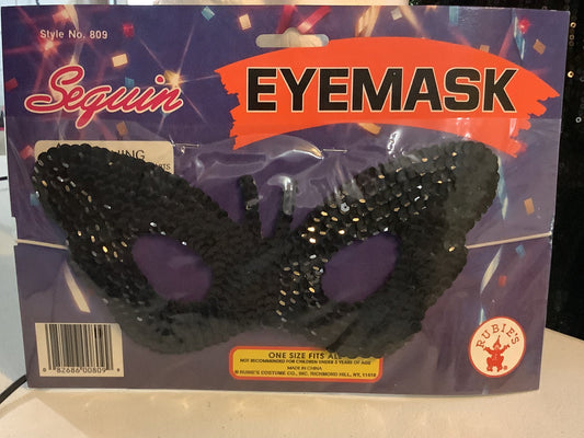 Black sequin Masquerade mask