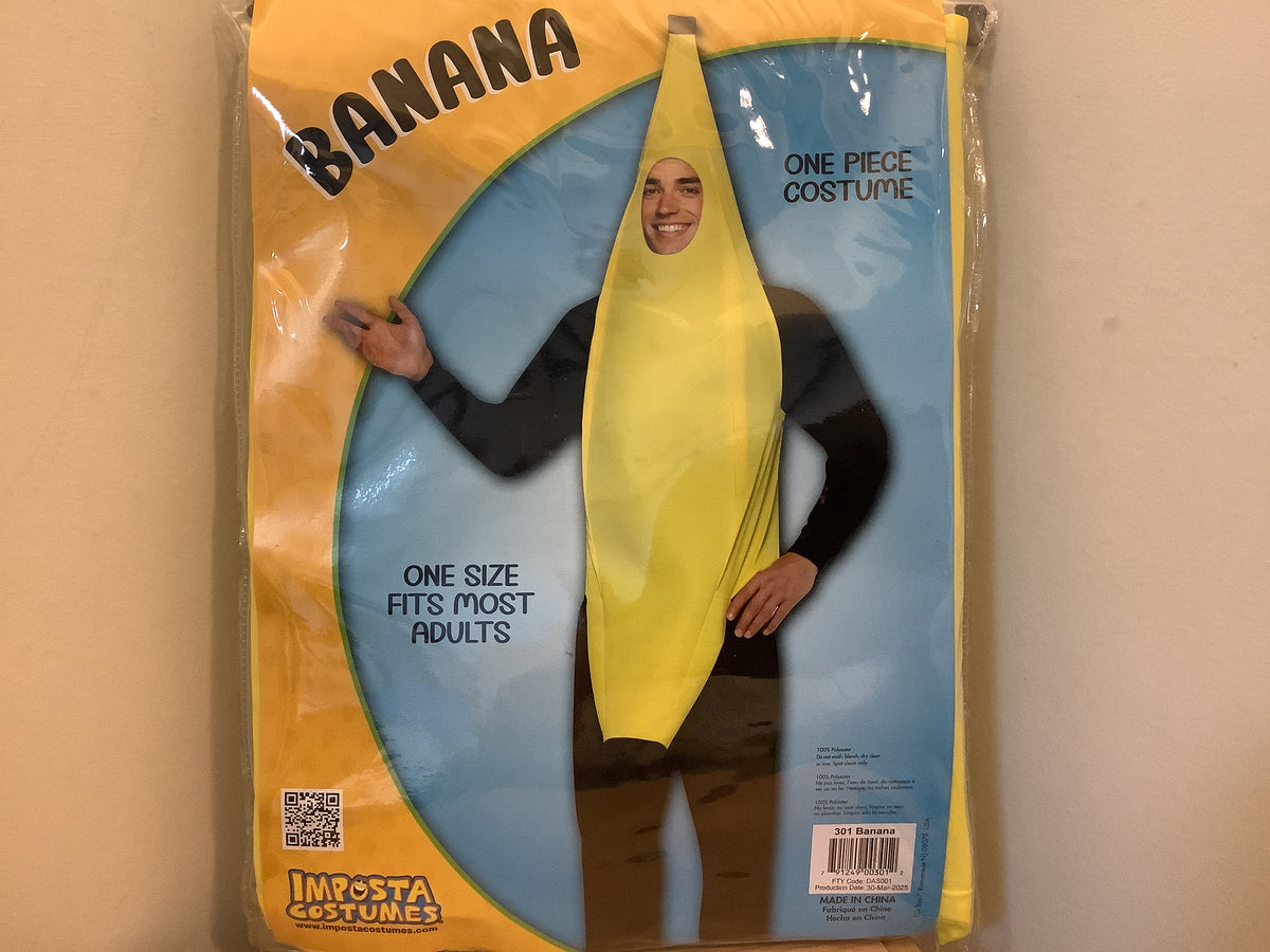 Banana One-Piece Costume - Adult One Size