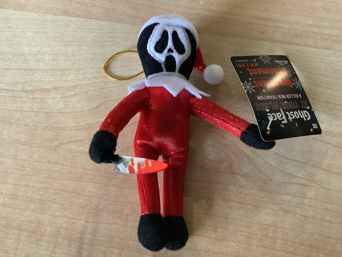 Ghost Face 6” Plush Ornament - Red