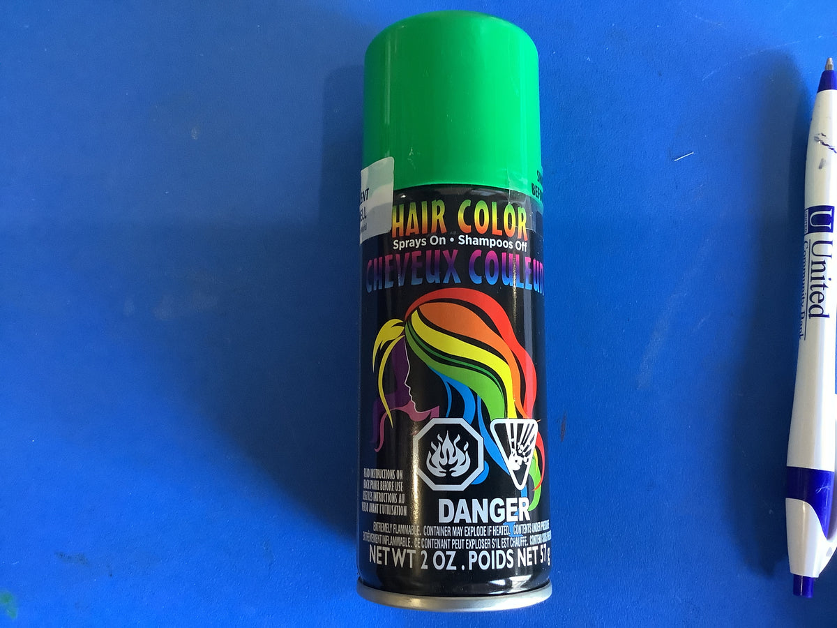 Fluorescent Green Hair Color Spray